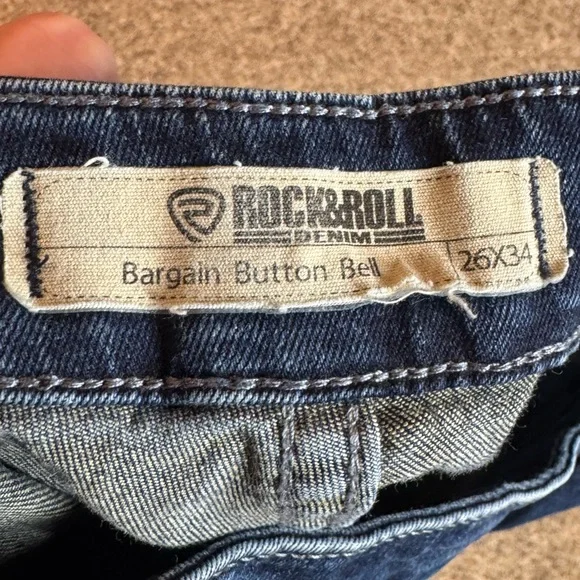 Rock & Roll Cowgirl Dark Blue Flare Jeans - Picture 3 of 3